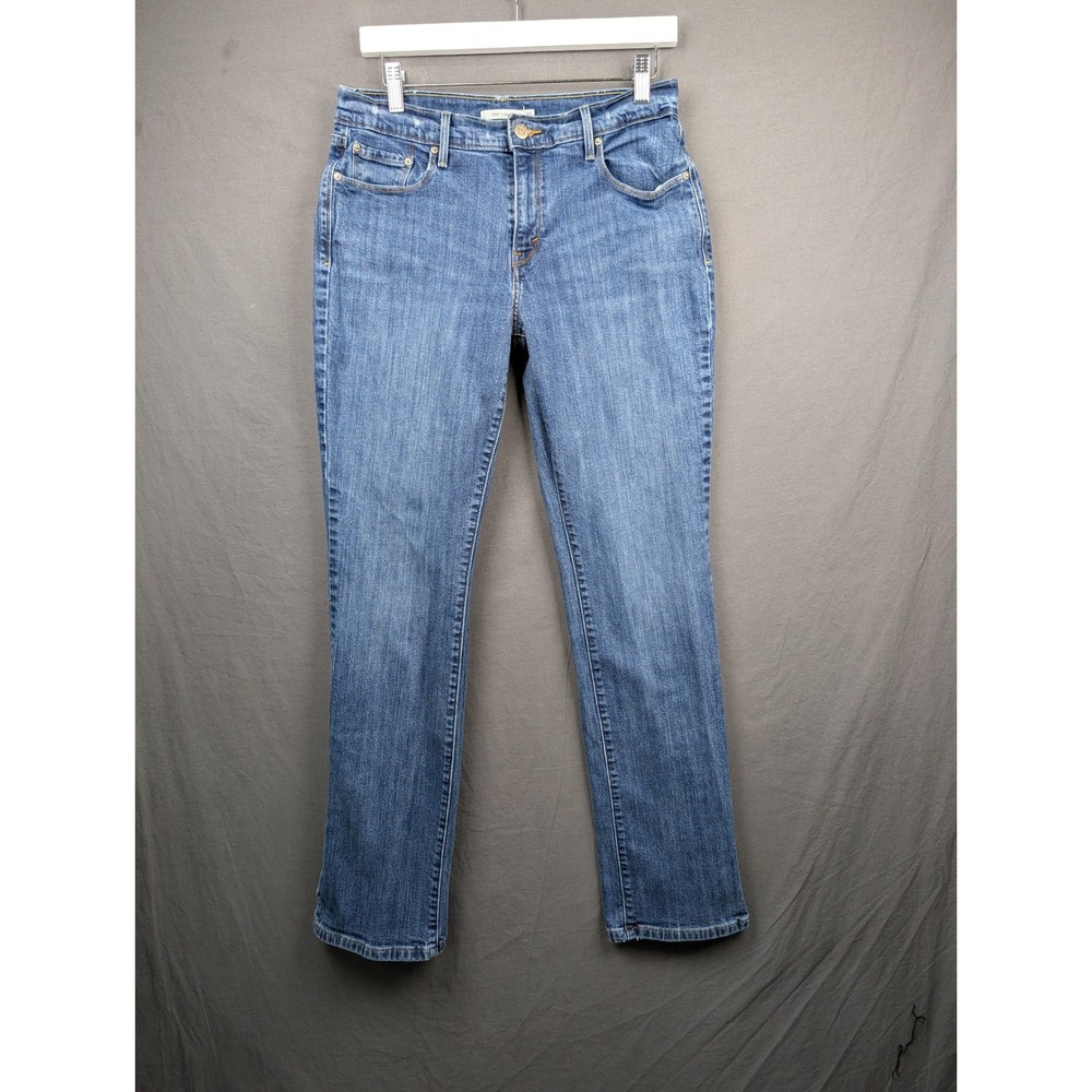 Levis 505 Straight Leg Jeans Womens 10 Blue‎ Denim Medium Wash